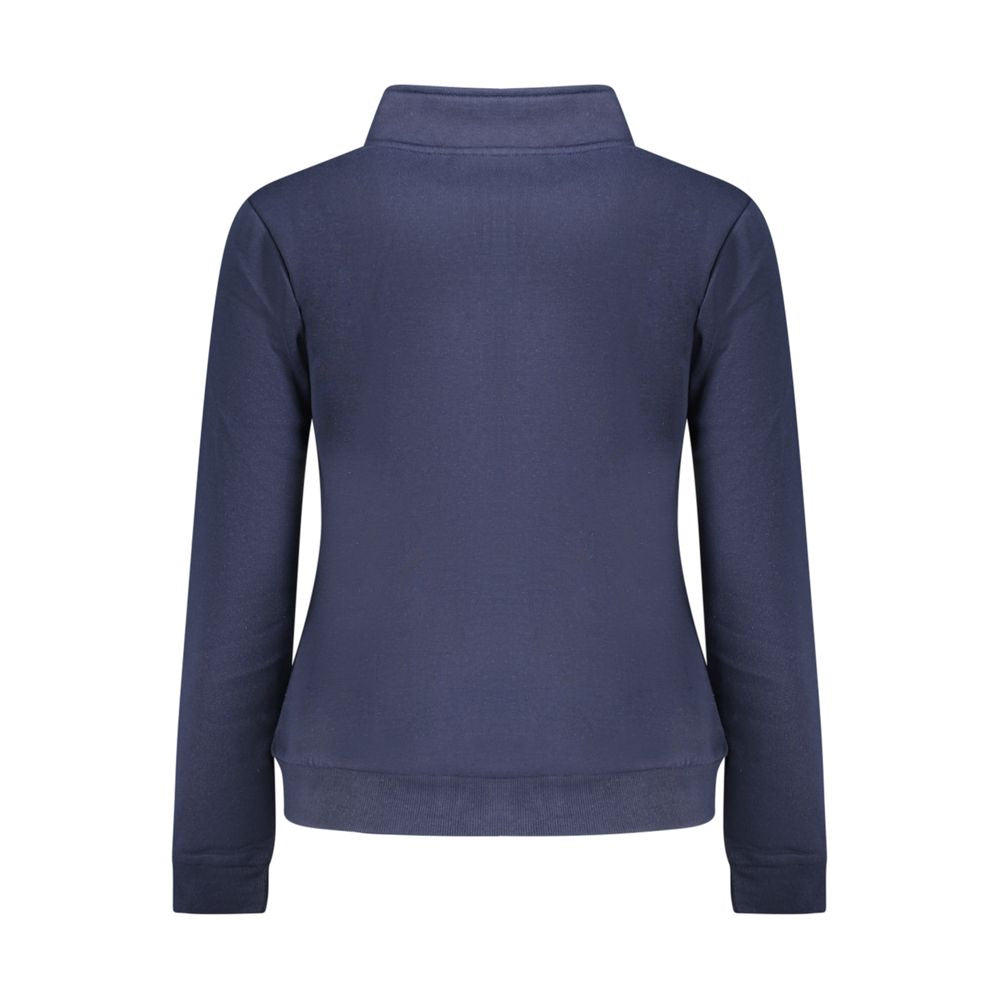 Blue cotton women's sweatshirt from Norway 1963 featuring a casual, comfortable fit with a classic crewneck design.