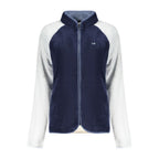 Blue Norway 1963 polyester women's sweatshirt with a relaxed fit and crew neckline, displayed on a white background.