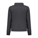 Norway 1963 black cotton women's sweatshirt with a relaxed fit and crew neckline, casual and comfortable for everyday wear.