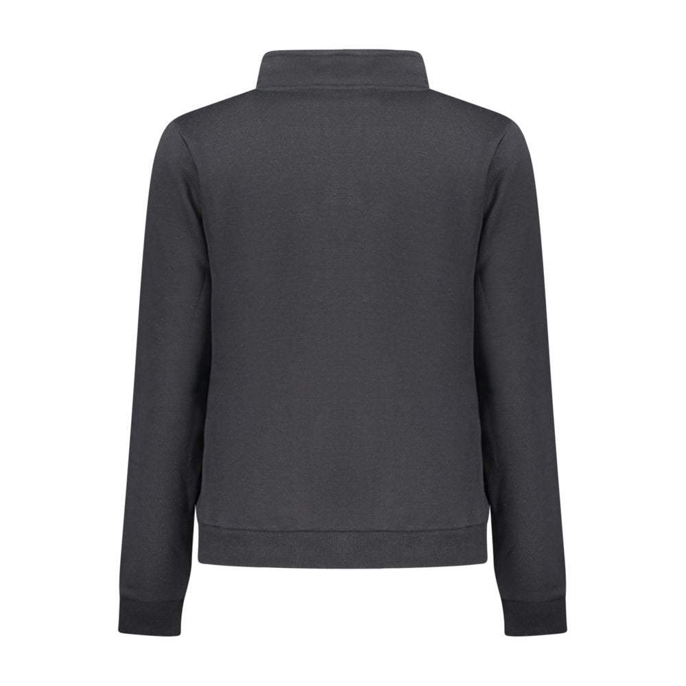 Norway 1963 black cotton women's sweatshirt with a relaxed fit and crew neckline, casual and comfortable for everyday wear.