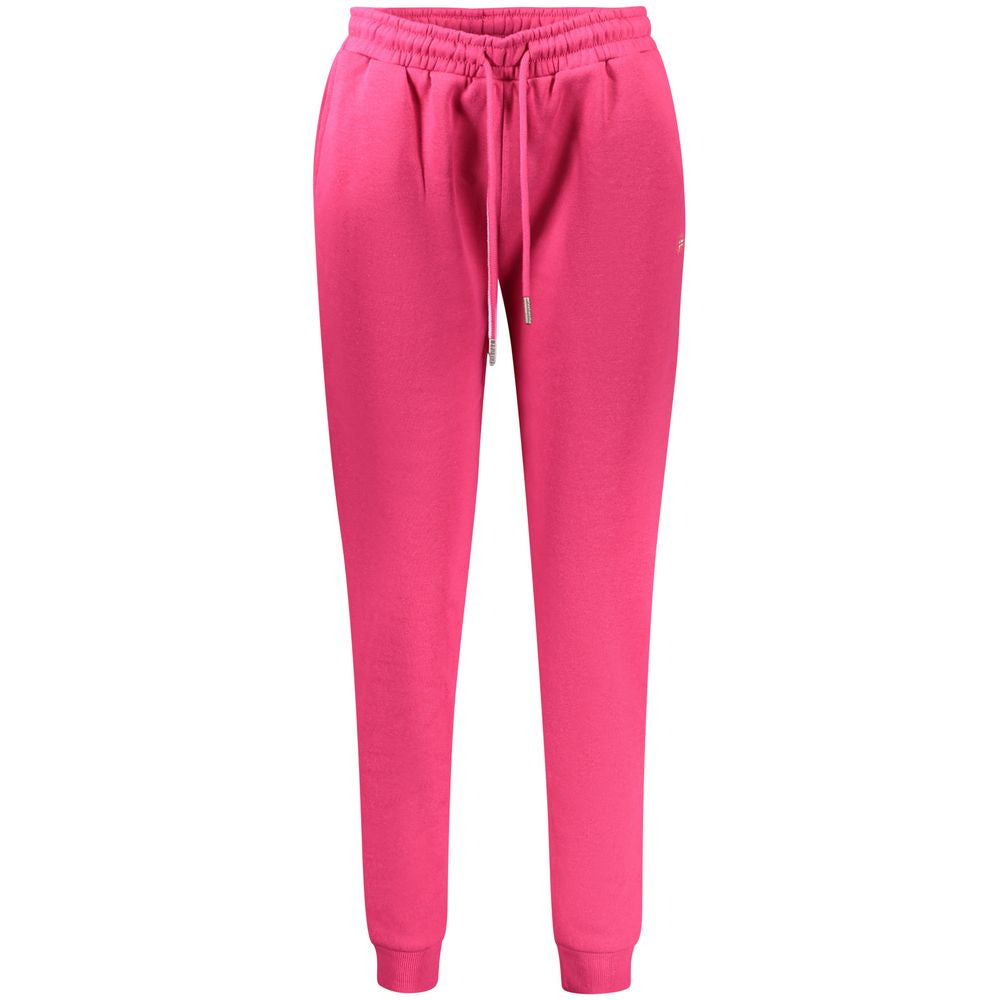 Norway 1963 Rosa cotton women's trousers shown flat with waistband and pant legs, casual style in soft pink fabric.