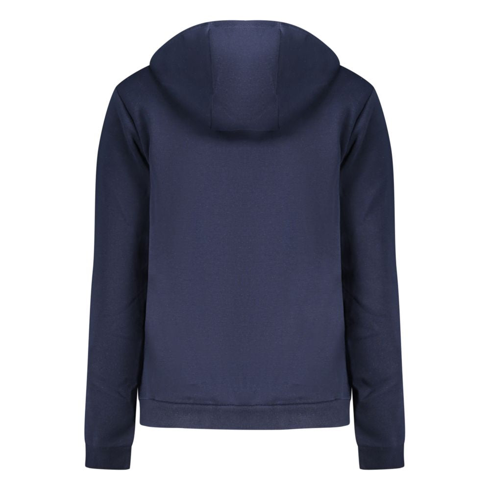 Blue Norway 1963 cotton women's hoodie with zip and hood, casual sweatshirt with front pockets and comfortable fit.