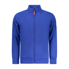 Blue cotton men's sweatshirt from Norway 1963 with a classic fit and minimal branding, displayed on a neutral background.