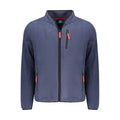 Norway 1963 blue polyester men's sweatshirt with round neckline and long sleeves, casual and comfortable apparel.