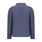 Norway 1963 blue polyester men's sweatshirt with crew neck and long sleeves, casual style for everyday wear.