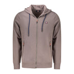 Norway 1963 Marrone cotton men's sweatshirt with crew neck and long sleeves, casual and comfortable fit.