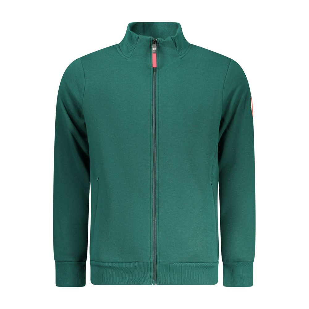 Norway 1963 Verde cotton men's sweatshirt with crew neck and long sleeves, featuring a casual fit and soft fabric.