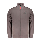 Norway 1963 Marrone cotton men's sweatshirt with a relaxed fit and crew neckline, showcasing a comfortable casual style.