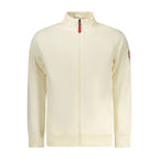 Norway 1963 white cotton men's sweatshirt with crew neck and long sleeves, casual winter apparel.