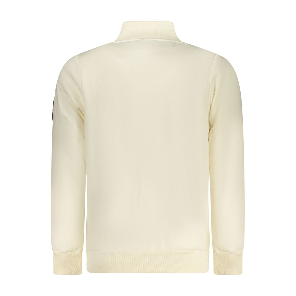 White cotton men's sweatshirt by Norway 1963 featuring a classic fit and minimalist design.