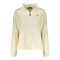 Norway 1963 white cotton women's sweatshirt with a relaxed fit and simple crew neckline, displayed on a hanger.