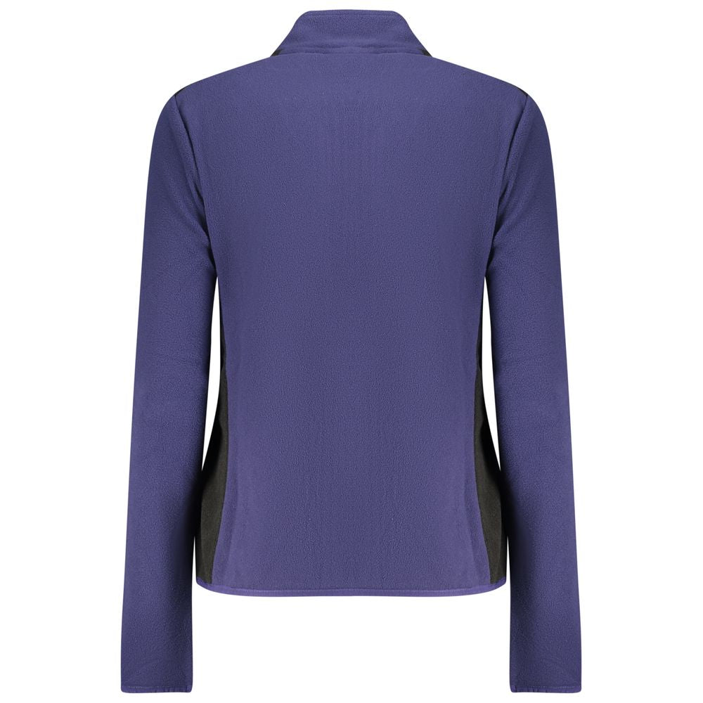 Blue polyester women's sweatshirt from Norway 1963 with a casual fit and subtle logo details.
