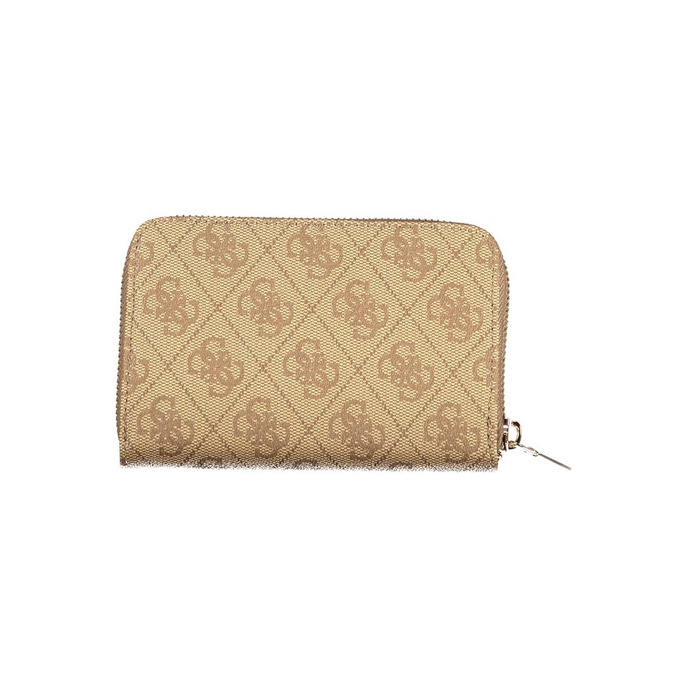 Guess Jeans Beige Polyurethane Women Wallet Guess Jeans