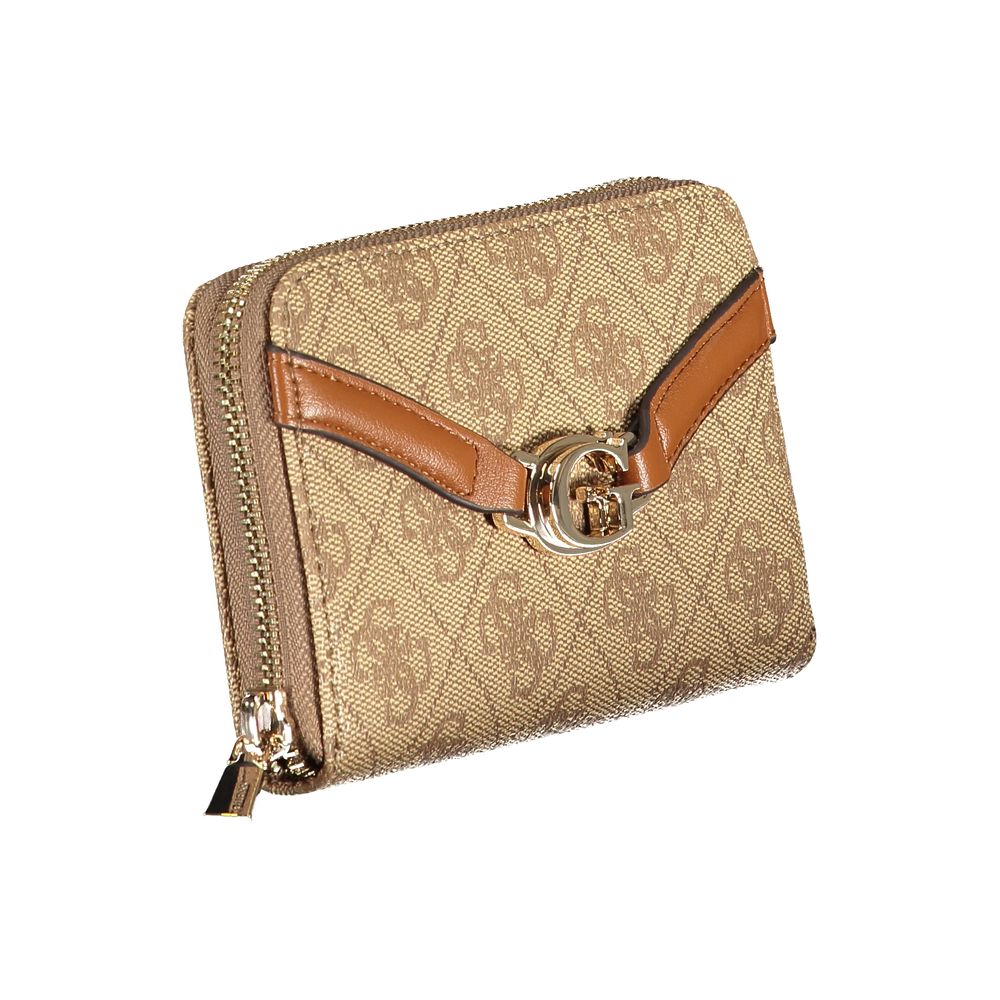 Guess Jeans Beige Polyurethane Women Wallet Guess Jeans