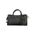 Guess Jeans Nero polyurethane women's handbag with sleek design and gold-tone hardware, perfect for stylish everyday use.