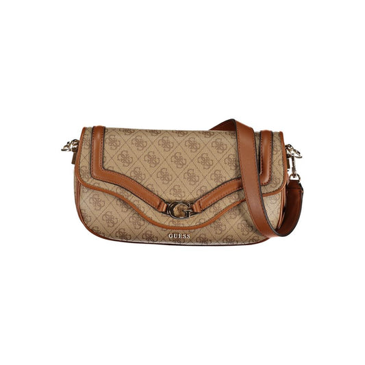 Guess Jeans Beige Polyurethane Women's Handbag Guess Jeans