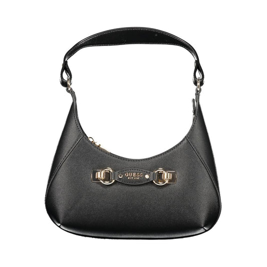 Guess Jeans Nero Poliuretano Womens Handbag Guess Jeans
