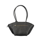 Black Guess Jeans women's handbag made of polyurethane, featuring a sleek design and shoulder strap, ideal for everyday use.