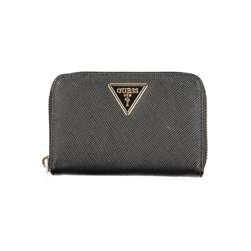 Guess Jeans Nero Poliuretano Women Wallet Guess Jeans