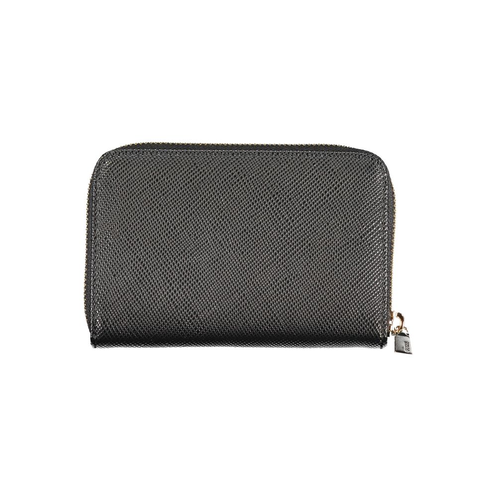 Guess Jeans Nero Poliuretano Women Wallet Guess Jeans