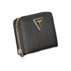 Guess Jeans Nero Poliuretano Women Wallet Guess Jeans
