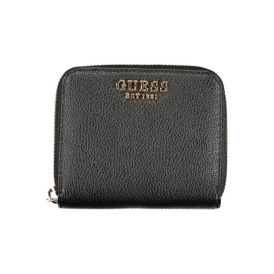 Guess Jeans Nero Poliuretano Women Wallet Guess Jeans