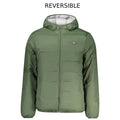 Norway 1963 men's Verde polyester jacket displayed on a hanger, featuring a casual design and classic style.