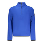 Norway 1963 blue polyester men's sweatshirt with crew neck and long sleeves, casual style and comfortable fit.