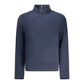 Norway 1963 blue polyester men's sweatshirt with a crew neckline and long sleeves, casual stylish men's apparel