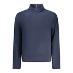 Norway 1963 blue polyester men's sweatshirt with a crew neckline and long sleeves, casual stylish men's apparel