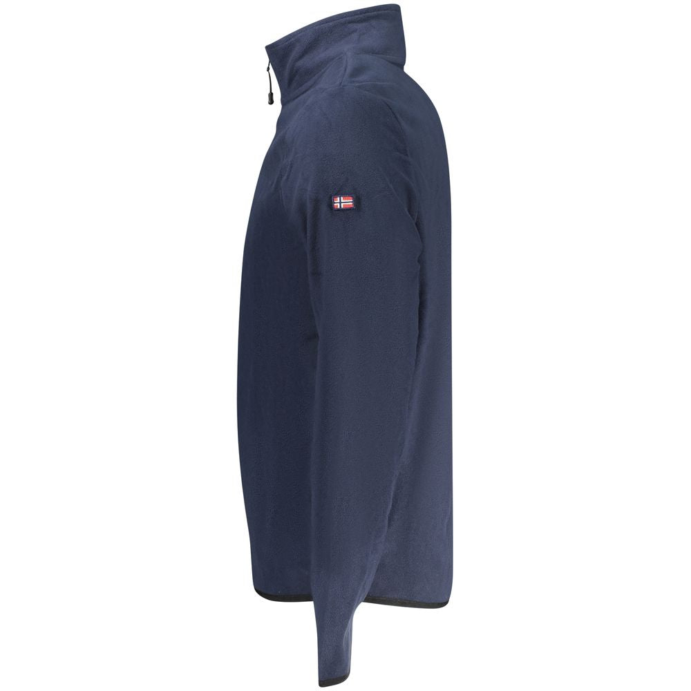 Norway 1963 blue polyester men's sweatshirt with a classic fit and crew neck, featuring subtle branding detail.