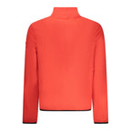 Norway 1963 red polyester men's sweatshirt with crew neck and long sleeves, casual athletic style.