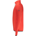 Red polyester men's sweatshirt by Norway 1963, featuring a comfortable fit and classic design.