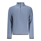 Norway 1963 blue polyester men's sweatshirt with ribbed cuffs and crew neckline, casual and comfortable clothing.