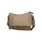Beige Laura Biagiotti polyester women's shoulder bag with sleek design and shoulder strap, stylish and functional accessory.