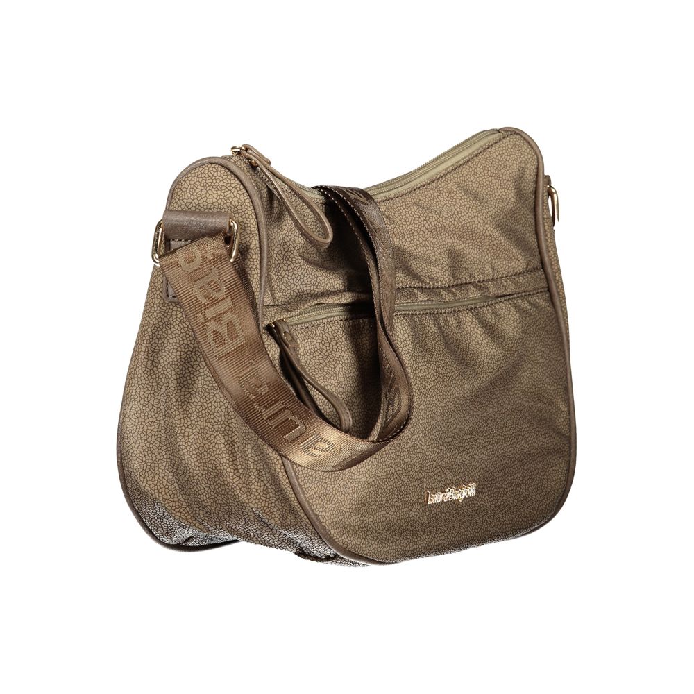Beige polyester Laura Biagiotti women's shoulder bag with sleek design and adjustable strap, stylish accessory for everyday use.