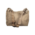 Beige Laura Biagiotti polyester women's handbag with sleek design and top handle, ideal for casual or elegant occasions.