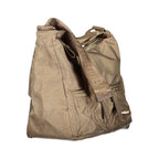 Beige Laura Biagiotti polyester women's handbag with sleek design and top handle, showcasing elegant style and craftsmanship.