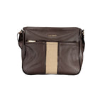 Laura Biagiotti brown PVC women's handbag with sleek design and top handles, perfect for stylish everyday use.