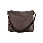 Brown PVC women’s handbag by Laura Biagiotti with sleek design and top handle for versatile style.