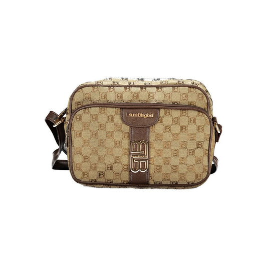 Laura Biagiotti Beige Polyester Women's Shoulder Bag Laura Biagiotti