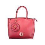 Laura Biagiotti Rosso PVC women's handbag with sleek design and top handle, showcasing vibrant red color and modern style.