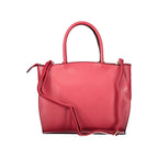 Laura Biagiotti Rosso PVC women's handbag with sleek design and structured shape, featuring top handles and subtle logo accents.