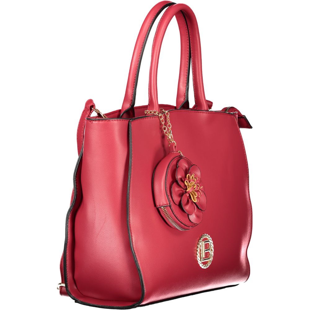 Laura Biagiotti Rosso PVC women's handbag with sleek design, featuring a structured shape and stylish handles.