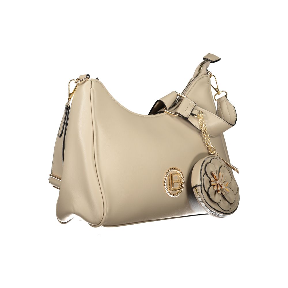 Laura Biagiotti Beige PVC Women Handbag Laura Biagiotti
