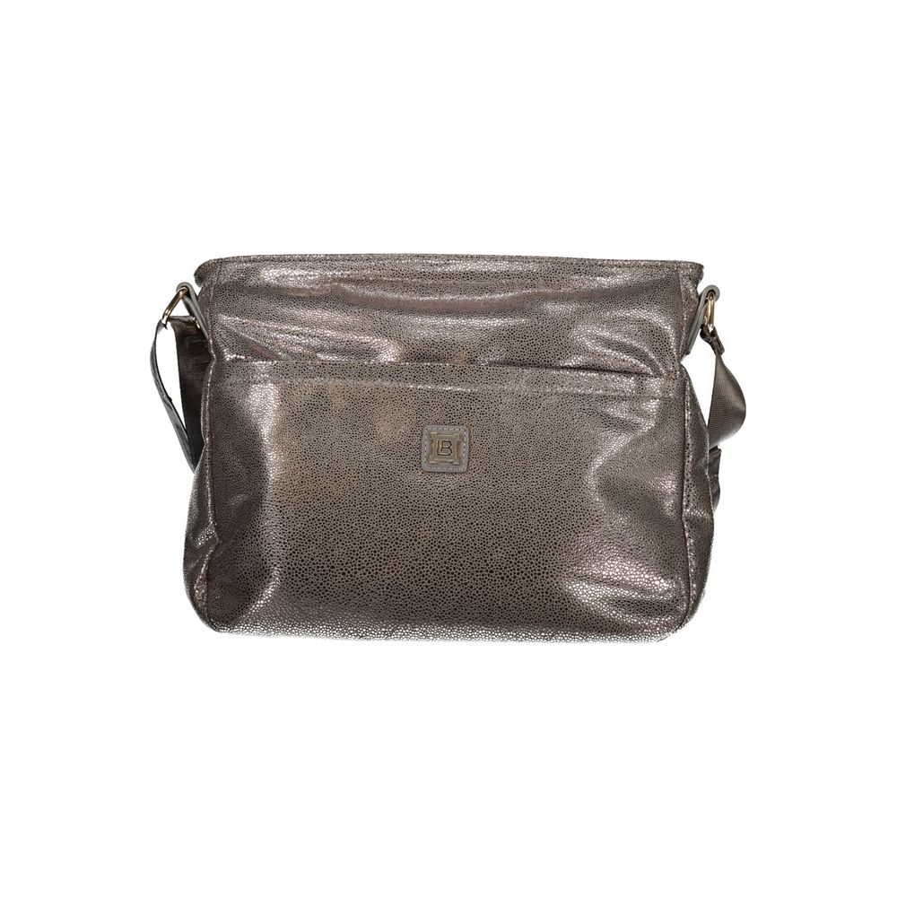 Laura Biagiotti Grigio polyester woman handbag with sleek design and handles, perfect for everyday style.