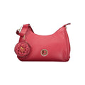 Laura Biagiotti Rosso PVC women’s handbag with sleek design and top handle, featuring a vibrant red color and textured surface.