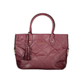 Laura Biagiotti Rosso PVC women’s handbag with rounded shape, top handles, and sleek design.