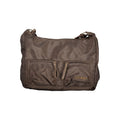 Laura Biagiotti brown polyester women's handbag with sleek design and top handles, stylish accessory for everyday use.