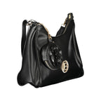 Laura Biagiotti Nero PVC women's handbag with sleek design and top handle, featuring a stylish black finish and minimalist details.